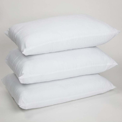 Luxurious Life Microfibre Solid Sleeping Pillow Pack of 3(White)