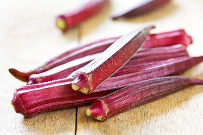 GREENIFY Burgundy Red Okra Seeds Seed(500 per packet)