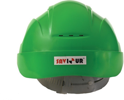 SAVIOUR HPSAV FR SS1 G Saviour Freedom With Ratchet Hdpe -Green Safety Helmet Construction Helmet(Size - M)