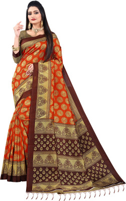 Vimalnath Synthetics Printed Bollywood Art Silk Saree(Multicolor)
