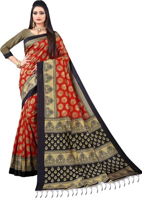 THE PRIVATE LABLE Woven Banarasi Art Silk Saree(Red)