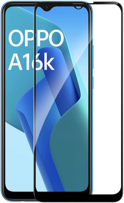 HUPSHY Edge To Edge Tempered Glass for OPPO A16k(Pack of 1)