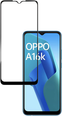HUPSHY Edge To Edge Tempered Glass for OPPO A16k(Pack of 1)