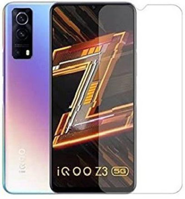 vmt stock Edge To Edge Tempered Glass for Vivo Iq00 Z3 5G(Pack of 1)