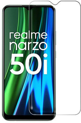 SOMTONE Tempered Glass Guard for Realme Narzo 50i(Pack of 1)