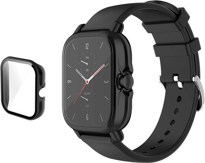CallSmith Front and Back Screen Guard for Amazfit GTS 3 Soft Case, (2 in 1), Silocon Case with Silicon Screen Protector(Pack of 1)