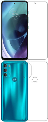 wooden craft Front and Back Tempered Glass for Motorola Moto G71 5G {Flexible}, PAS20000IN, G71 5G(Pack of 2)