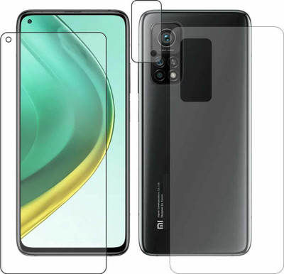 QHOHQ Front and Back Screen Guard for Mi 10T / Mi 10T Pro(Pack of 3)