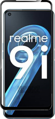 BRENZZ Edge To Edge Tempered Glass for Realme 9i(Pack of 1)
