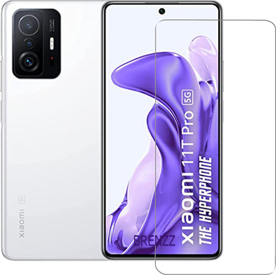 BRENZZ Tempered Glass Guard for Xiaomi 11T Pro, Redmi 11T Pro, Mi Redmi 11t pro, Xiaomi 11T Pro 5G(Pack of 1)