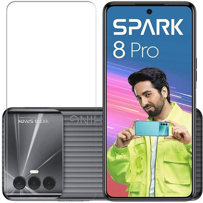 SNMART Tempered Glass Guard for Tecno Spark 8 Pro(Pack of 1)