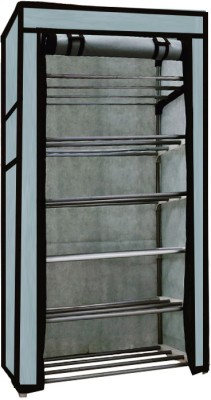 Bhimada Metal Shoe Rack(Grey, 6 Shelves, DIY(Do-It-Yourself))