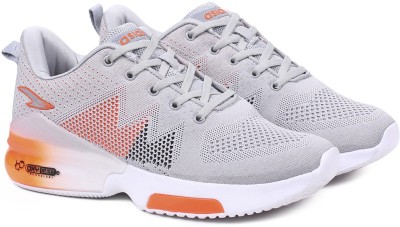 asian Oxygen-04 Sports Running Shoes Running Shoes For Men(Grey, Orange)