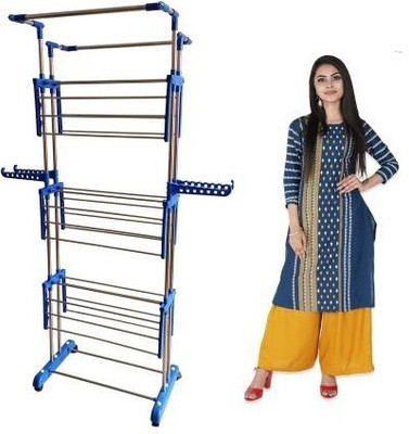 TNC Steel, Plastic Floor Cloth Dryer Stand JB2SS-3T-102030(3 Tier)