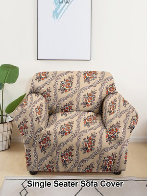 Flipkart SmartBuy Polyester Floral 1 Seater Sofa Cover(Multicolor Pack of 1)