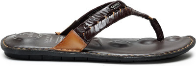 VON WELLX GERMANY Men Flip Flops(Tan , 11)