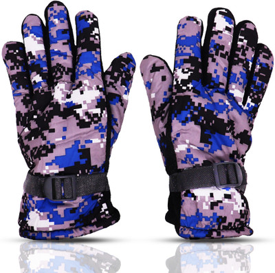 Aseenaa Winter Hand Gloves Foji For Bike Riding For Boys & Men | Color : Blue Driving Gloves(Blue)