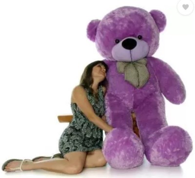 RSS SOFT TOYS Soft Teddy bear 3 Feet Purple Color  - 88 cm(Purple)