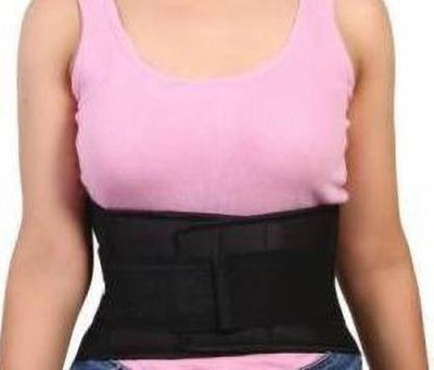 Witzion Lumbo Sacral (LS Belt) Belt Double Pull Adjustable Waist Support Lower back Pain Abdominal Belt(Black)