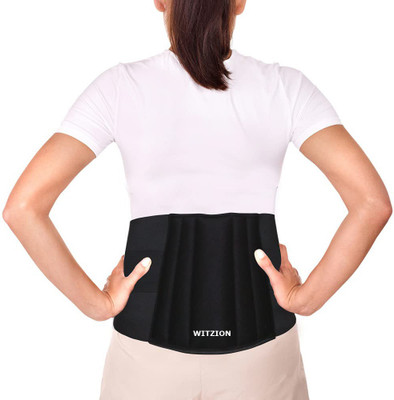 Witzion Lumbo Sacral (L.S Belt) Corset- Back Pain Belt Lumbar Waist Support Back / Lumbar Support(Black)