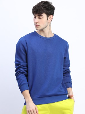 HIGHLANDER Full Sleeve Solid Men Reversible Sweatshirt