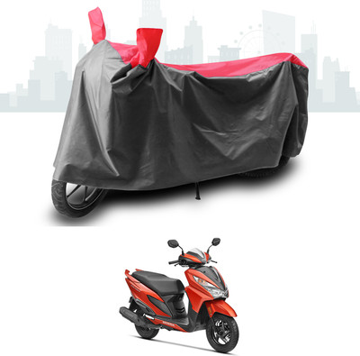 ANTHUB Two Wheeler Cover for Honda(Grazia, Grey, Red)
