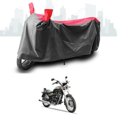 ANTHUB Two Wheeler Cover for Royal Enfield(Thunderbird 500, Grey, Red)