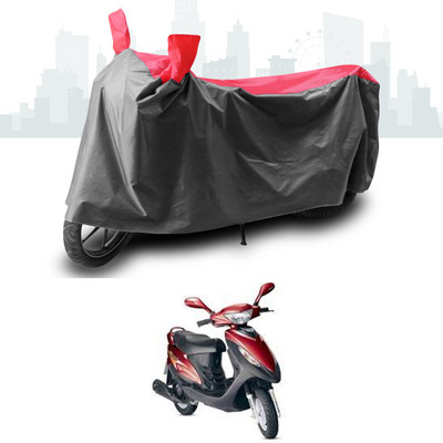 ANTHUB Two Wheeler Cover for Kinetic(Nova, Grey, Red)