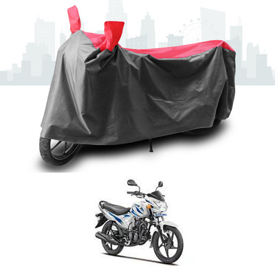 ANTHUB Two Wheeler Cover for Suzuki(Hayate EP, Grey, Red)