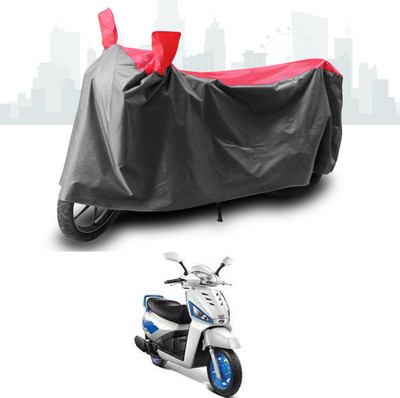 ANTHUB Two Wheeler Cover for Mahindra(Gusto 125, Grey, Red)