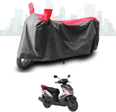 ANTHUB Two Wheeler Cover for Yamaha(Ray Z, Grey, Red)