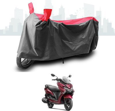 ANTHUB Waterproof Two Wheeler Cover for Suzuki(Burgman Street, Grey, Red)