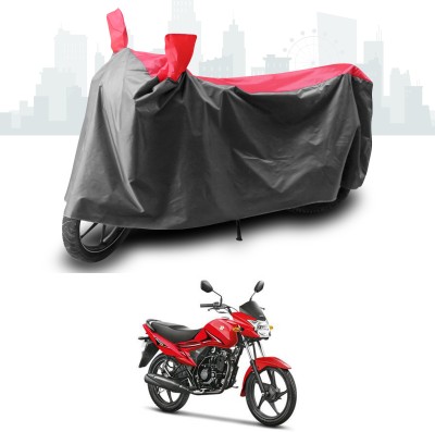 ANTHUB Two Wheeler Cover for Suzuki(Hayate, Grey, Red)