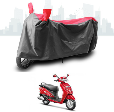 SEBONGO Two Wheeler Cover for Hero(Duet, Grey, Red)