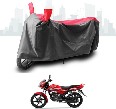 ANTHUB Two Wheeler Cover for TVS(Phoenix 125, Grey, Red)