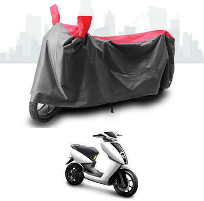 GOSHIV-car and bike accessories Two Wheeler Cover for Ather(450, Grey, Red)