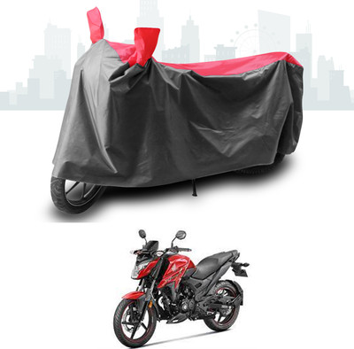 GOSHIV-car and bike accessories Two Wheeler Cover for Honda(X-Blade, Grey, Red)