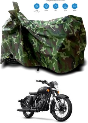 SEBONGO Two Wheeler Cover for Royal Enfield(Classic 500, Multicolor)