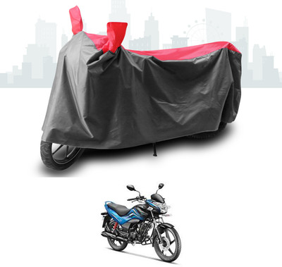 ANTHUB Two Wheeler Cover for Hero(Passion Xpro, Grey, Red)