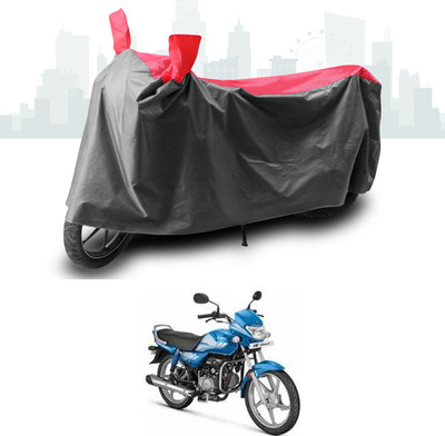 ANTHUB Waterproof Two Wheeler Cover for Hero(HF, Grey, Red)