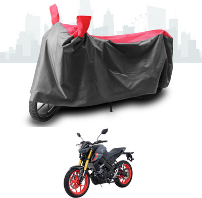 SEBONGO Two Wheeler Cover for Yamaha(MT 15, Grey, Red)