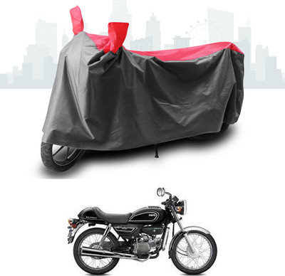 SEBONGO Two Wheeler Cover for Hero(Splendor Pro, Grey, Red)