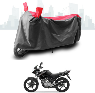 ANTHUB Two Wheeler Cover for Yamaha(YBR 125, Grey, Red)