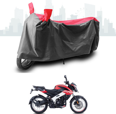 SEBONGO Two Wheeler Cover for Bajaj(Pulsar, Grey, Red)