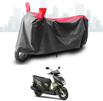 SEBONGO Two Wheeler Cover for Yamaha(Cygnus Ray ZR, Grey, Red)