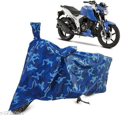 TEINSTORE Waterproof Two Wheeler Cover for TVS(Apache 150, Blue)