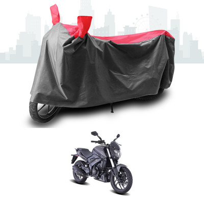 ANTHUB Two Wheeler Cover for Bajaj(Dominar 250, Grey, Red)