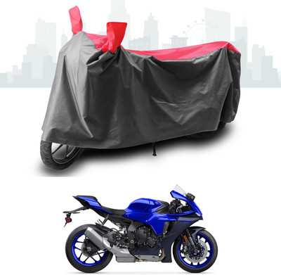 SEBONGO Two Wheeler Cover for Yamaha(YZF R1, Grey, Red)