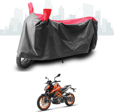 ANTHUB Two Wheeler Cover for KTM(Duke 390, Grey, Red)