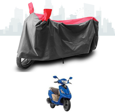 SEBONGO Two Wheeler Cover for TVS(Zest, Grey, Red)
